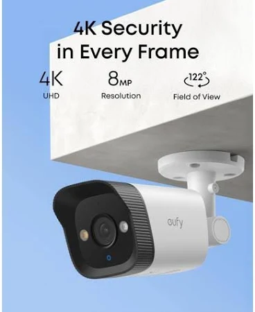 EUFY POE CAM E40 BULLET CAM 4K SECURITY WHITE T8P00321 thumbnail 2