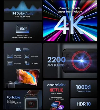 ANKER NEBULA COSMOS 4K SE BLACK D2342211 thumbnail 7