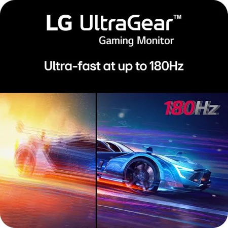 LG 27 INCH ULTRAGEAR FHD IPS DISPLAY 180HZ 1MS GAMING MOINITOR 27GS65F-B thumbnail 3