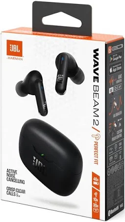 JBL WAVE BEAM 2 TRUE WIRELESS IN-EAR EARBUDS WITH MIC BLACK thumbnail 5