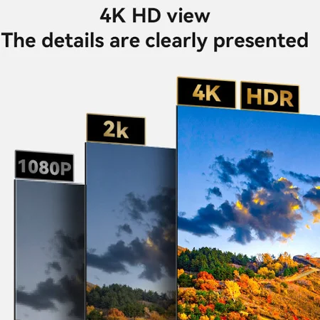 YESIDO 4K 30HZ HDMI TO HDMI CABLE 1.8M BLACK HM16 thumbnail 3