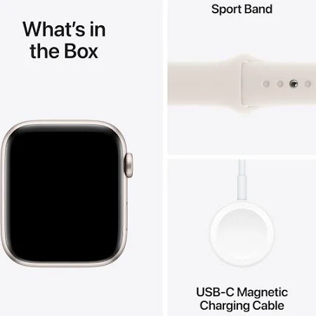 APPLE WATCH SERIES 11 GPS 42MM 2025 SILVER ALUMINIUM CASE WITH STARLIGHT SPORT BAND S/M MEW34 thumbnail 5
