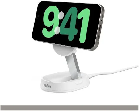 BELKIN BOOST CHARGE PRO 15W CONVERTIBLE MAGNETIC CHARGING STAND WHITE WIA008MYWH thumbnail 4