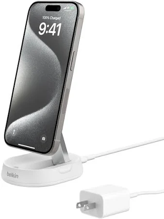 BELKIN BOOST CHARGE PRO 15W CONVERTIBLE MAGNETIC CHARGING STAND WHITE WIA008MYWH thumbnail 3