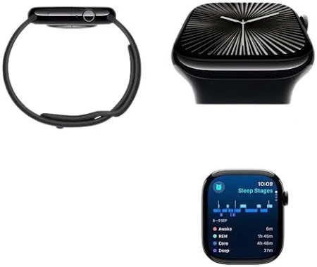 APPLE WATCH SERIES 10 42MM GPS JET BLACK ALUMINIUM CASE WITH BLACK SOLO LOOP MWWX3 thumbnail 5