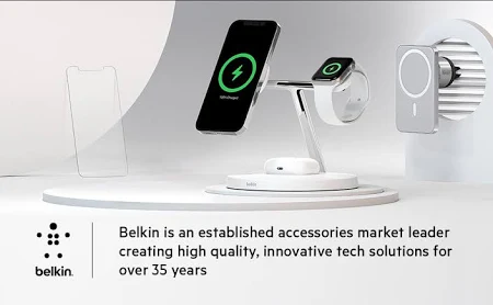 BELKIN BOOST CHARGE 25W USB C WALL CHARGER WHITE WCA004MYWH thumbnail 7
