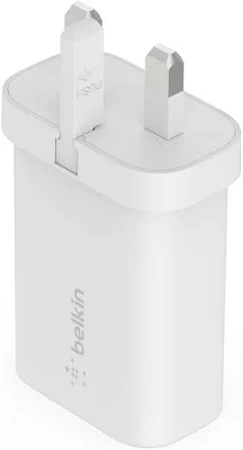 BELKIN BOOST CHARGE 25W USB C WALL CHARGER WHITE WCA004MYWH thumbnail 2