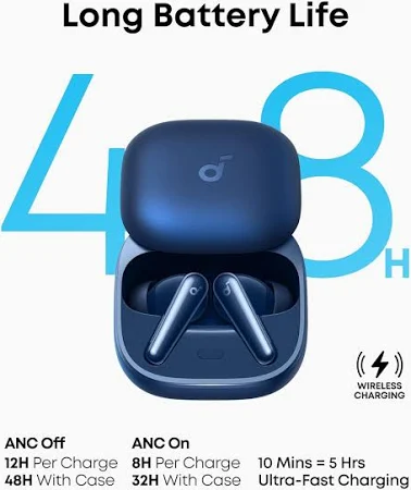 ANKER SOUNDCORE LIBERTY 5 PRECISION NOISE CANCELLING WITH SUPERIOR VOICE REDUCTION BLUE A3957H31 thumbnail 6