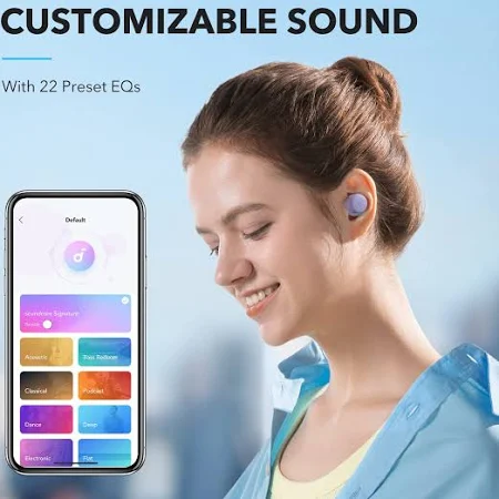 ANKER SOUNDCORE A20I TRUE WIRELESS EARBUDS PURPLE A3948HQ2 thumbnail 2