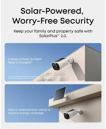 EUFY CAM E40 ADD ON 2K MAX COLOR VISION WHITE T8144321 thumbnail 11