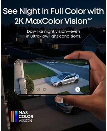 EUFY CAM E40 ADD ON 2K MAX COLOR VISION WHITE T8144321 thumbnail 9