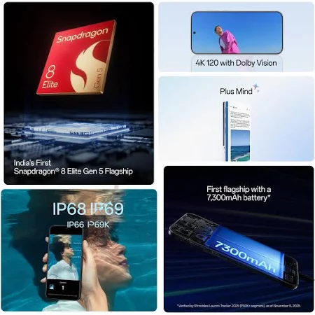 ONEPLUS 15 5G 12GB 256GB INFINITE BLACK thumbnail 6
