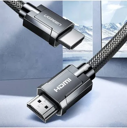 UGREEN 8K HDMI M/M ROUND CABLE WITH BRAIDED 1M GRAY 70319 thumbnail 5