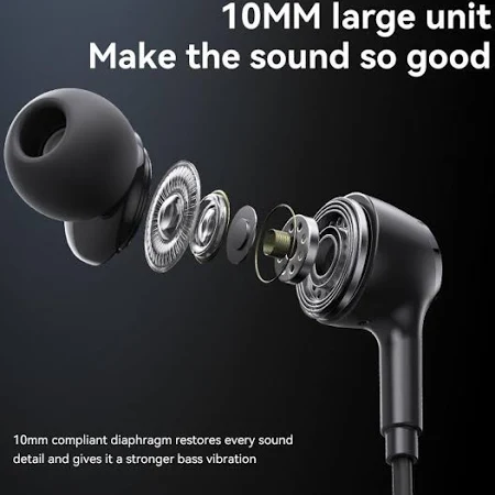 YESIDO 3.5MM WIRED EARPHONE BLACK YH53 thumbnail 2