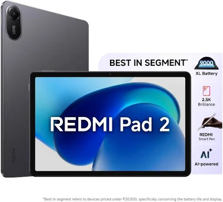 MI REDMI PAD 2 BUNDLE WITH COVER 4GB RAM 128GB ROM GRAPHITE GRAY thumbnail 2