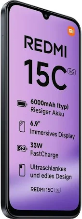 MI REDMI 15C 5G 8GB RAM 256GB ROM MIDNIGHT BLACK thumbnail 2