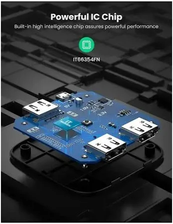 UGREEN HDMI SWITCHER 2 IN 1 OUT  4KX2K@60HZ 80126 thumbnail 7