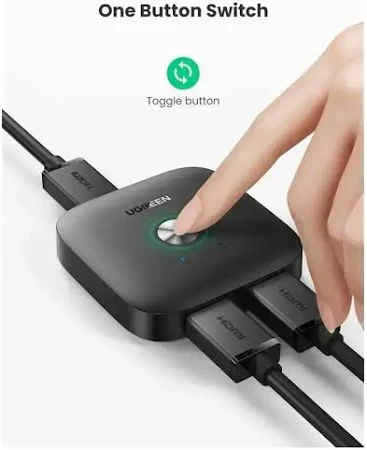UGREEN HDMI SWITCHER 2 IN 1 OUT  4KX2K@60HZ 80126 thumbnail 6