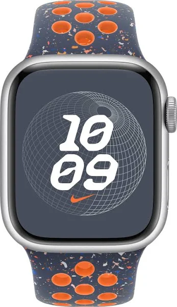 APPLE WATCH 41MM BLUE FLAME NIKE SPORT BAND S/M MUUT3 thumbnail 3