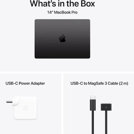 APPLE MACBOOK PRO 14 INCH M4 CHIP 10 CORE CPU 10 CORE GPU 16GB 1TB SPACE BLACK ARABIC MW2V3 thumbnail 8