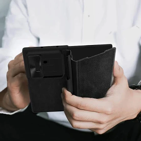 NILLKIN SAMSUNG GALAXY Z FOLD 7 QIN PRO LEATHER CASE BLACK thumbnail 7