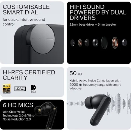 NOTHING CMF BUDS 2 WIRELESS  EARBUDS DARK GREY B179 thumbnail 2