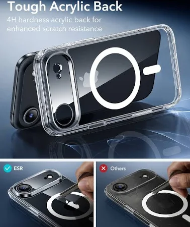 ESR CLASSIC HYBRID MAGNETIC CASE CAM CONTROL COMPATIBLE WITH IPHONE 17 AIR CLEAR thumbnail 7