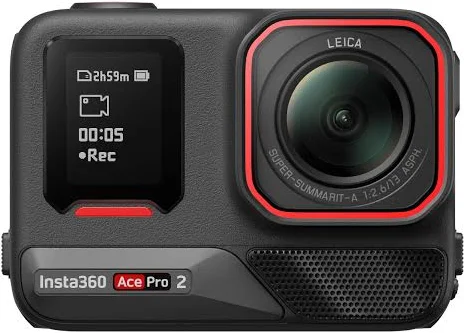 INSTA 360 ACE PRO 2 8K AI-POWERED ACTION CAMERA WITH DUAL BATTERY BUNDLE BLACK CINSBBGA WITH XPLORER GRIP KIT thumbnail 5