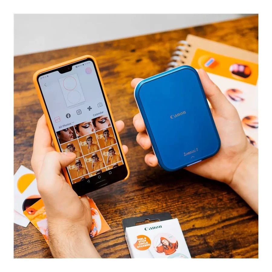 CANON ZOEMINI 2 PORTABLE PHOTO PRINTER NAVY BLUE EZ2-6063 thumbnail 6