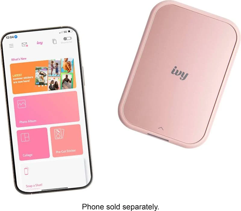 CANON Ivy 2 PORTABLE PHOTO PRINTER ROSE GOLD EZ2-6061 thumbnail 7