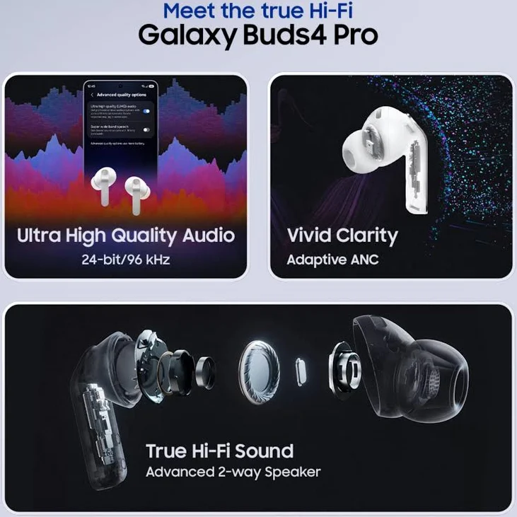 SAMSUNG GALAXY BUDS 4 WHITE SM-R540 thumbnail 8