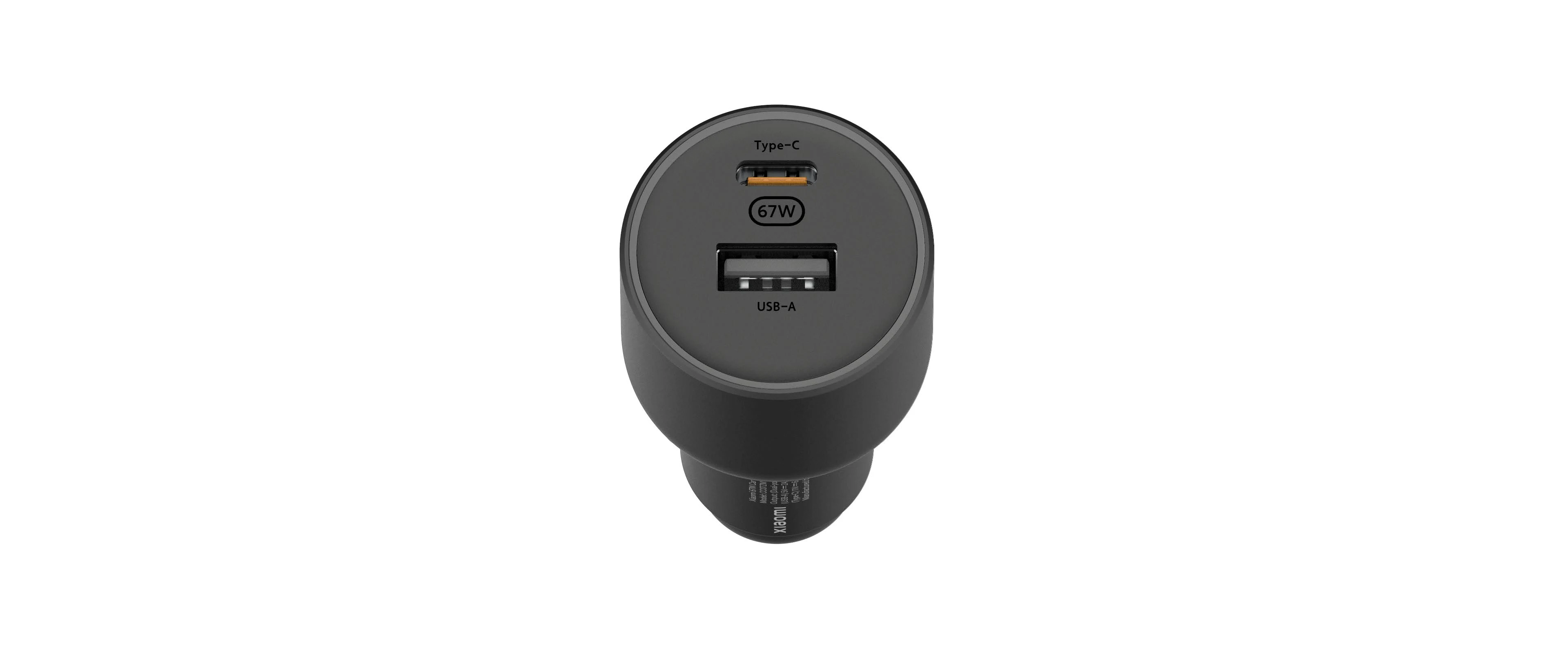 MI XIAOMI 67W CAR CHARGER USB A + TYPE C BLACK CC07ZM thumbnail 5