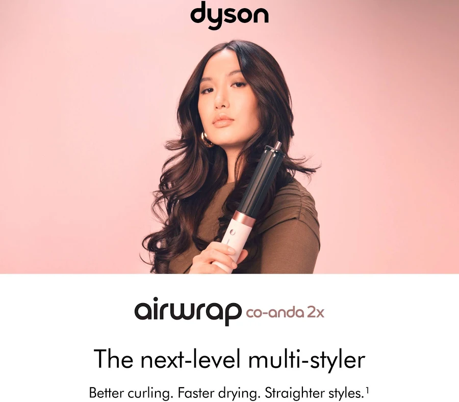 DYSON AIRWRAP MULTI STYLER AND DRYER STRAIGHT WAVY CERAMIC PINK ROSE GOLD HS08 CPRG thumbnail 2