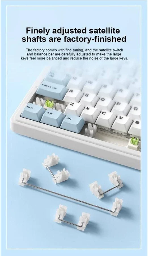 AULA 75 KEYS RGB 75% MECHANICAL GAMING K/B TRI-MODE KNOB REAPER S/W GRADIENT GRAY CONTOUR F75 MAX thumbnail 8
