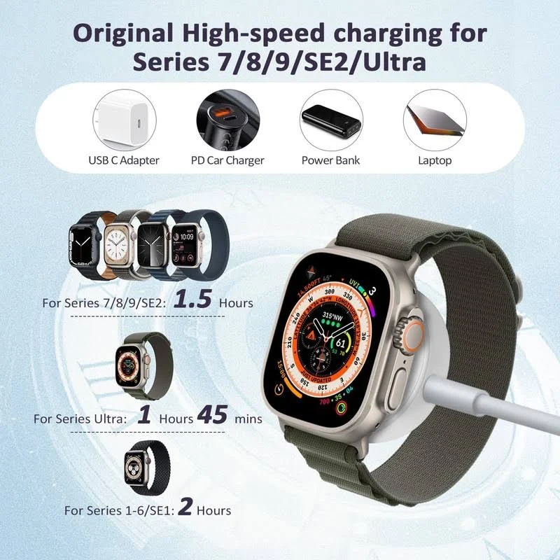 APPLE WATCH MAGNETIC USB CHARGING CABLE 2M MX2F2 thumbnail 4