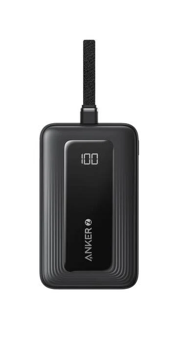 ANKER ZOLO POWER BANK 10K 35W BUILT IN DUAL USB C CABLES BLACK A1680H12 thumbnail 2