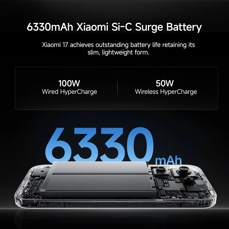 MI XIAOMI 17 12GB RAM 512GB ROM BLACK thumbnail 3