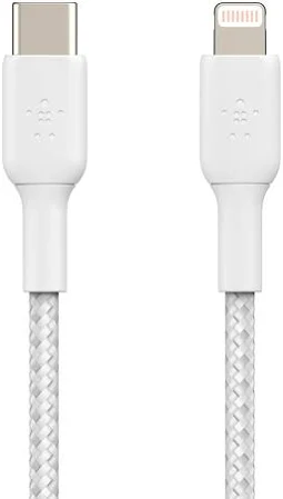 BELKIN BOOST CHARGE USB-C TO USB-A CABLE 3M WHITE CAB001BT3MWH thumbnail 3