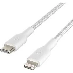 BELKIN BOOST CHARGE USB-C TO USB-A CABLE 3M WHITE CAB001BT3MWH thumbnail 2