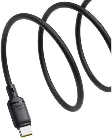 BASEUS SILKY USB TO TYPE C 100W CABLE 2M CLUSTER BLACK thumbnail 2