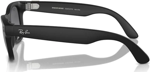 RAYBAN META WAYFARER SUNGLASSES F MATTE BLACK L POLAR GRADIENT GRAPHITE RW4006 thumbnail 3
