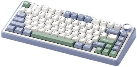 AULA 75 KEYS RGB 75% MECHANICAL GAMING KEYBOARD TRI-MODE KNOB V3 GREY SWITCH F75 thumbnail 3
