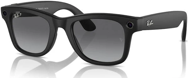RAYBAN META WAYFARER SUNGLASSES F MATTE BLACK L POLAR GRADIENT GRAPHITE RW4006 thumbnail 2