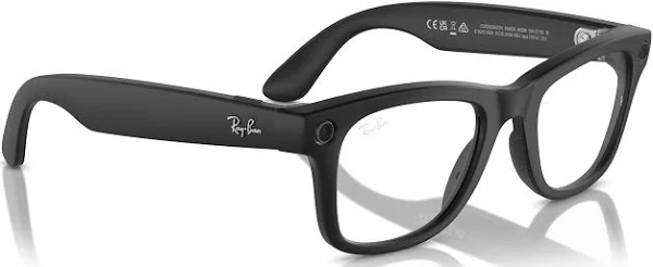 RAYBAN META WAYFARER SUNGLASSES F SHINY BLACK L CLEAR RW4008 thumbnail 5
