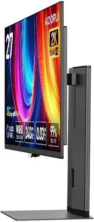 KOORUI 27-INCH OLED 2460X1440 240HZ 0.03MS OLED PANEL GAMING MONITOR S2721XO thumbnail 3