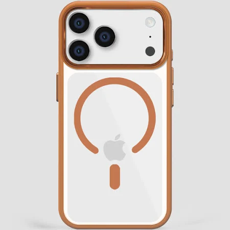 Blupebble Hybrid Matte Case With MagSafe For iPhone 17 Pro Orange BP-IPHMAT17PRO-OR thumbnail 2