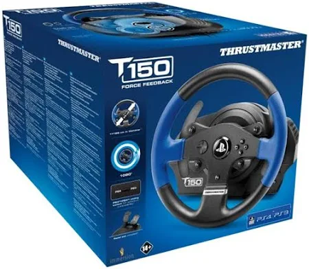 THRUSTMASTER T150 FORCE FEEDBACK STEERING WHEEL FORT PS3 & PS4-TM-WHL-T150RS thumbnail 5