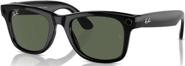 RAYBAN META WAYFARER SUNGLASSES F SHINY BLACK L CLEAR RW4008 thumbnail 3