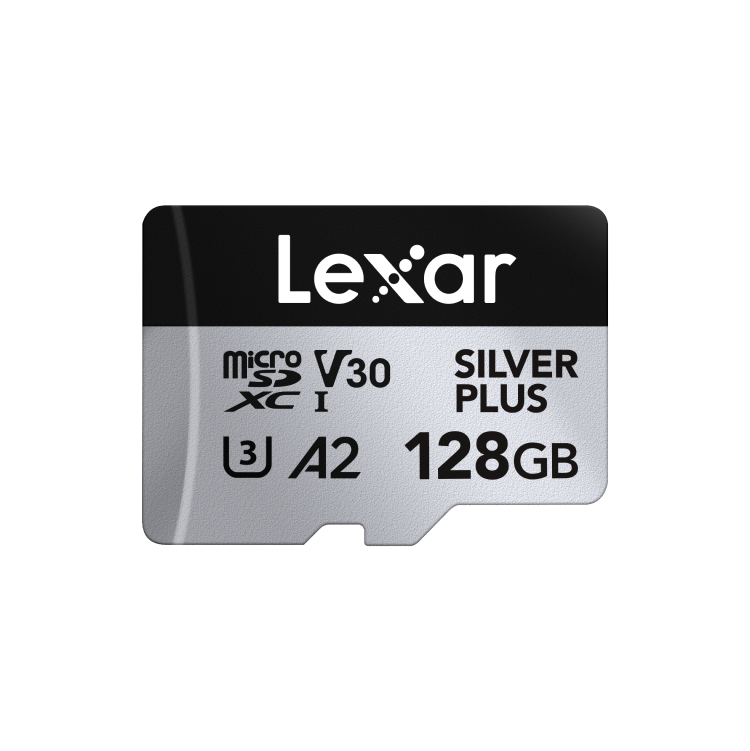 LEXAR SILVER PLUS 128GB MICRO SDXC UHS I SPEED UP TO 205 READ MB/S 150 MB/S LMSSIPL-128G-BNANG