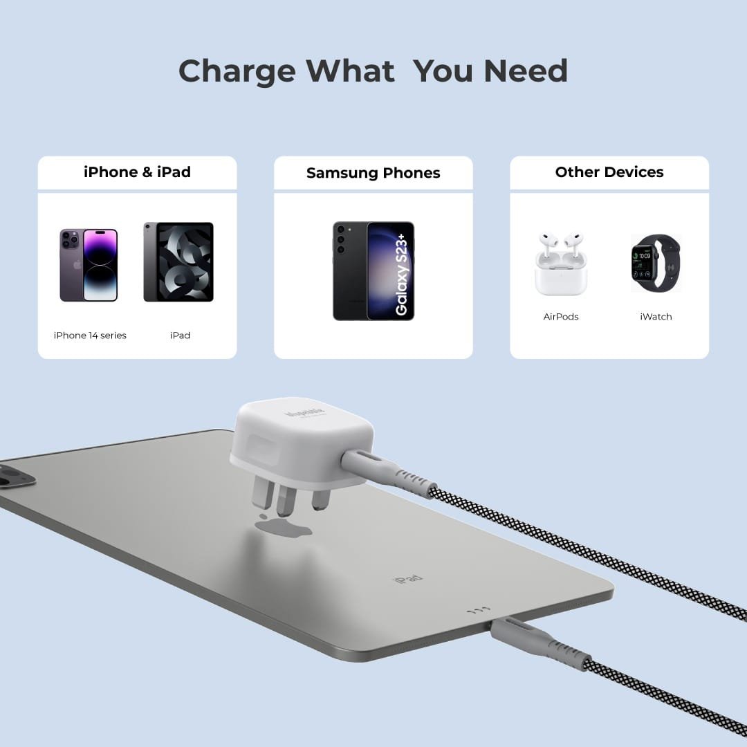 BluPebble Single Port PD GaN Fast Charging Charger 30W thumbnail 4